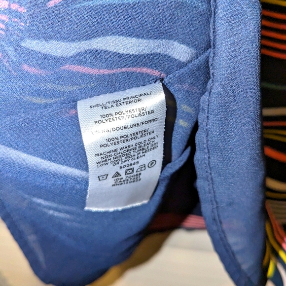 LOFT Multicolor vertical striped sleeveless lightweight blouse Women's size XXS - Picture 3 of 7